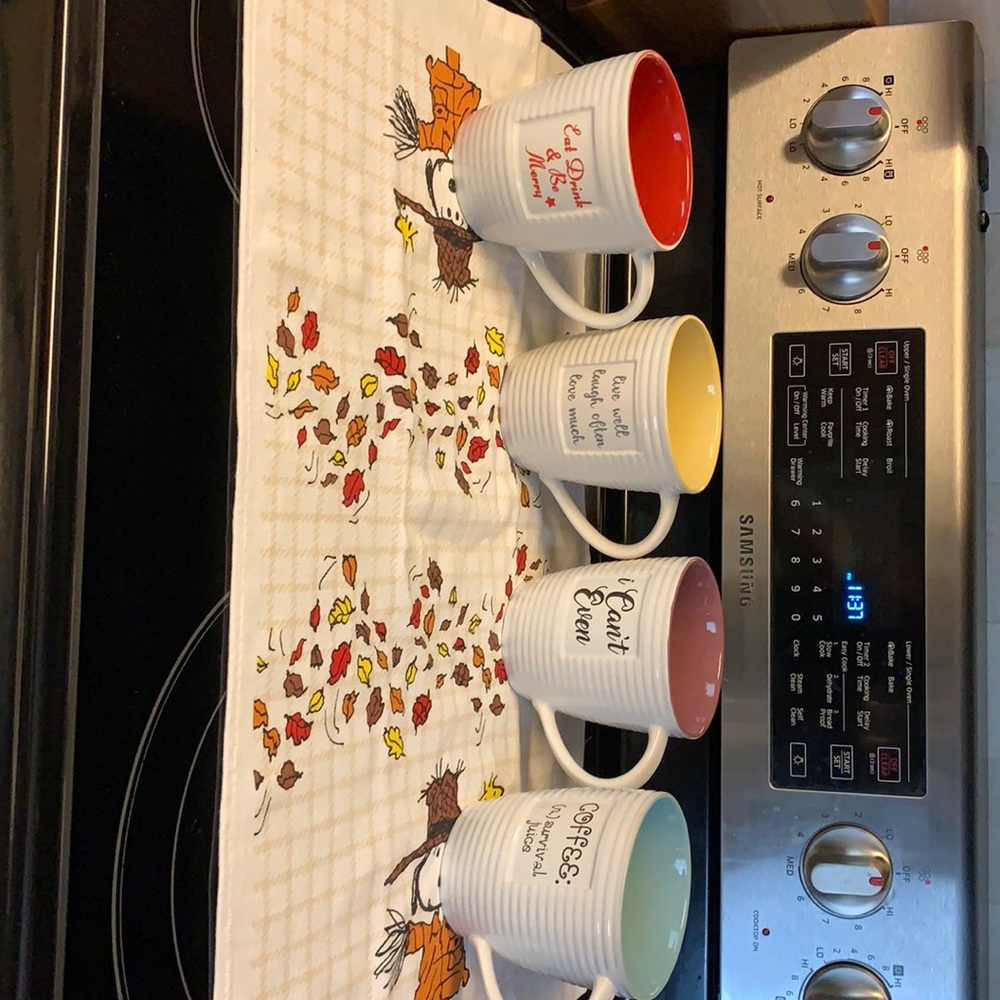 The old pottery company mugs